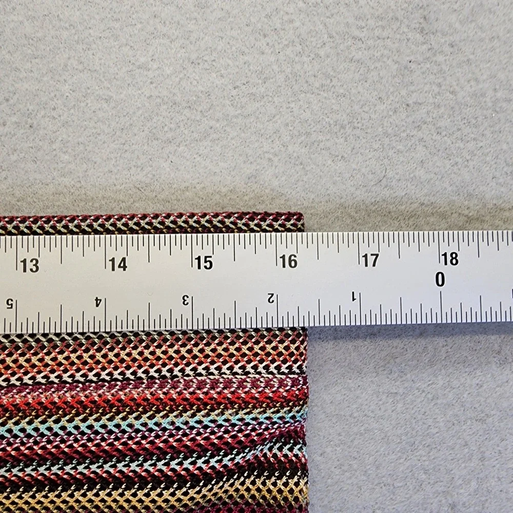 Roz & Ali Striped‎ Knit Pencil Skirt Multicolor Chevron Pattern Pull On Size M